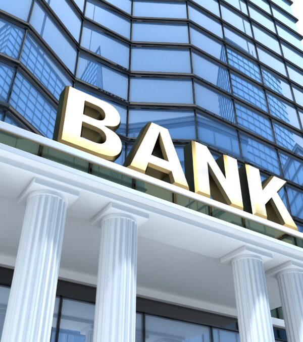 Building and sign bank (done in 3d)